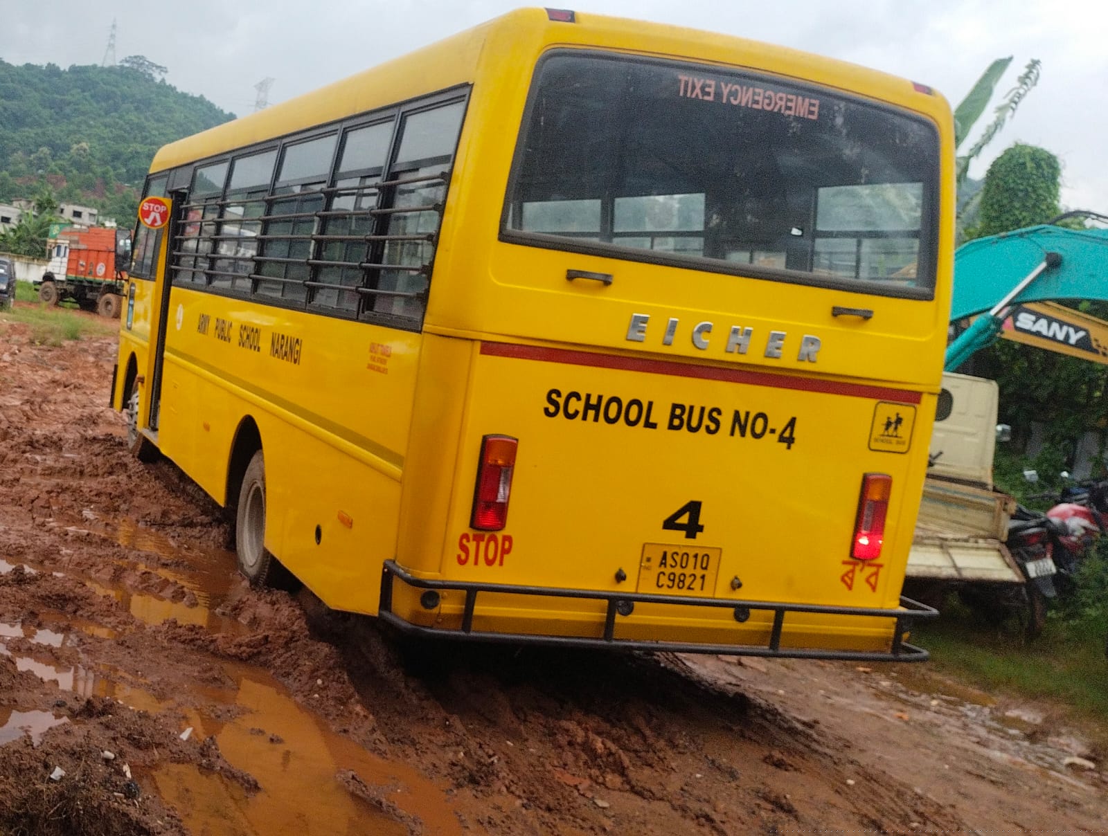 School Bus, Vehicle Having Registration Numbe AS 01 QC-9821, EICHER 2075 HCWC, Engine No. : E446CDNF036888, Chassis No. MC2FCHRT0NF511559 in the name of Shri Abhijit Sarma. for Sale in Beharbari Guwahati, Guwahati