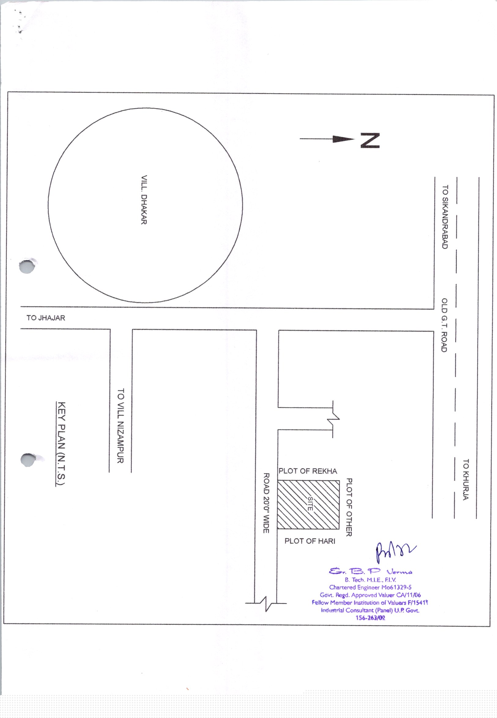 Plot for Sale in KHURJA, Bulandshahr image 2 of 3 in Bulandshahr, Bulandshahr | Bank of Baroda auction property