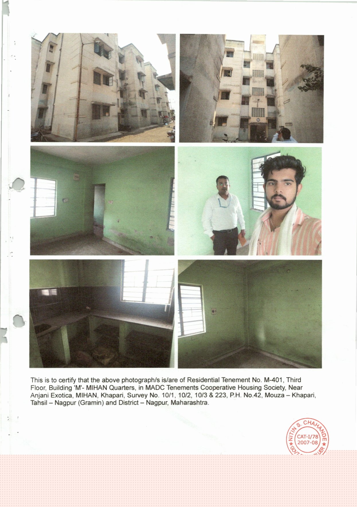 3 BHK Flat for Sale in within the limit of Maharashtra Airport Devlopment Co. Ltd. Nagpur (MADC) Tah. & Dist. Nagpur, Borkhedi