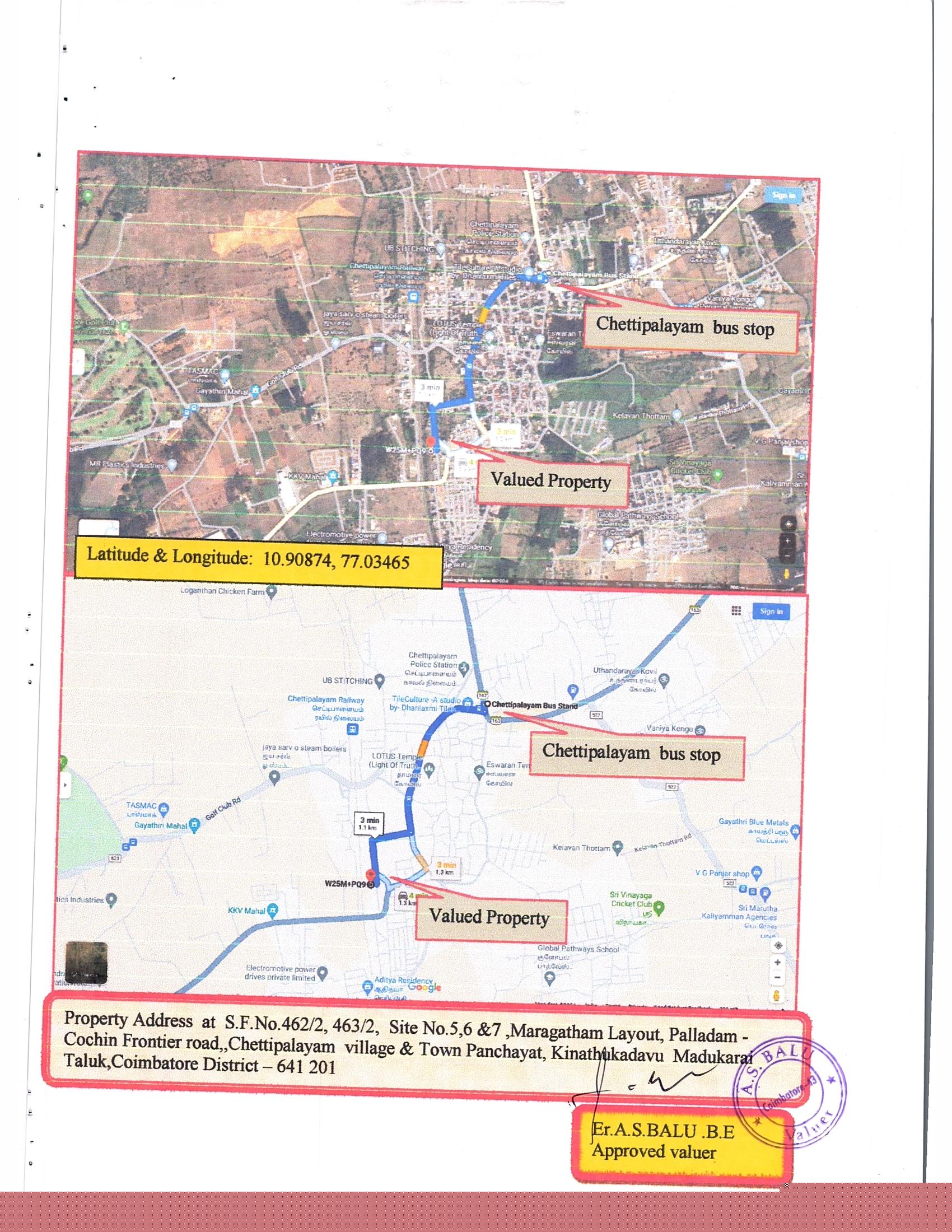 Plot for Sale in MARAGATHAM LAYOUT, CHETTIPALAYAM, Chettipalayam image 2 of 3 in Chettipalayam, Coimbatore | State Bank of India auction property