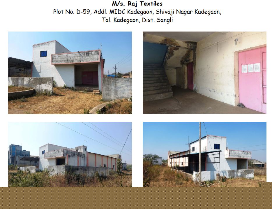 Industrial Plot with Factory Building for Sale in Plot No. D-59, Addl. MIDC Kadegaon, Shivaji Nagar Kadegaon, Tal. Kadegaon, Dist. Sangli, Kadegaon