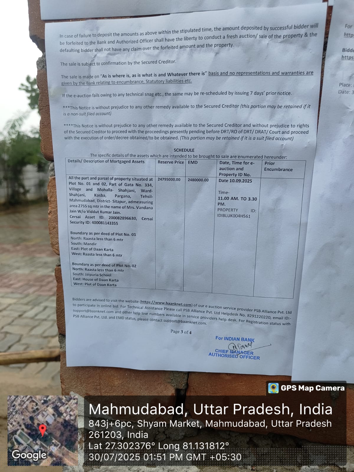 Individual House for Sale in Lucknow image 3 of 3 in Lucknow, Lucknow | Indian Bank auction property