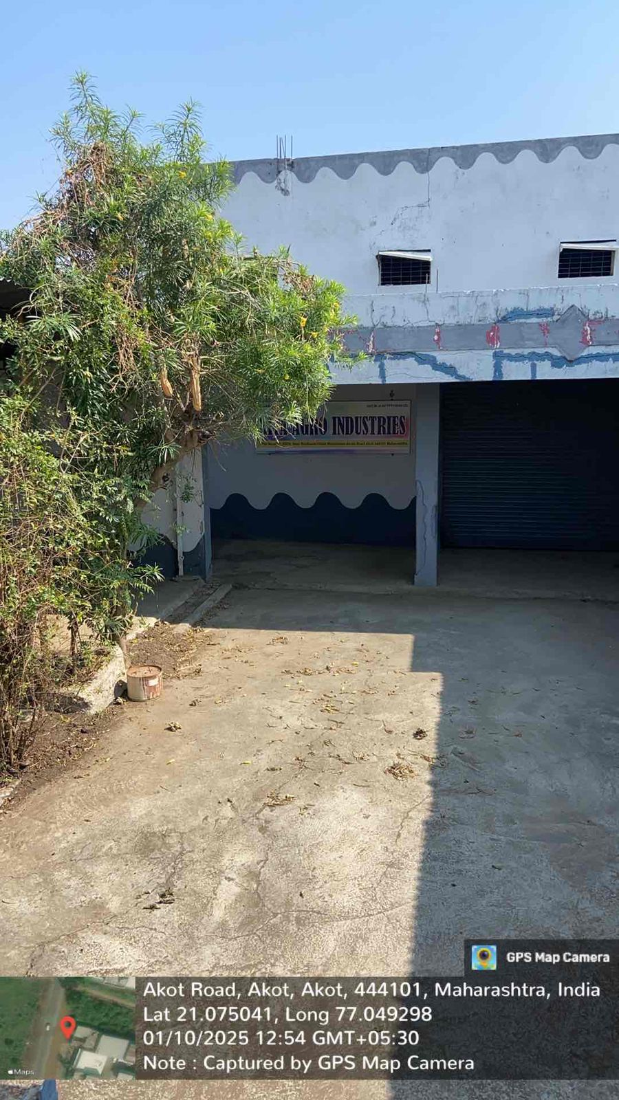 Industrial Plot with Factory Building for Sale in NEAR SHRI HARI HOTEL, BESIDE RAJ INN BAR & GAOGADA RESTAURANT AKOT SHEGAON ROAD, AKOLA, Akot