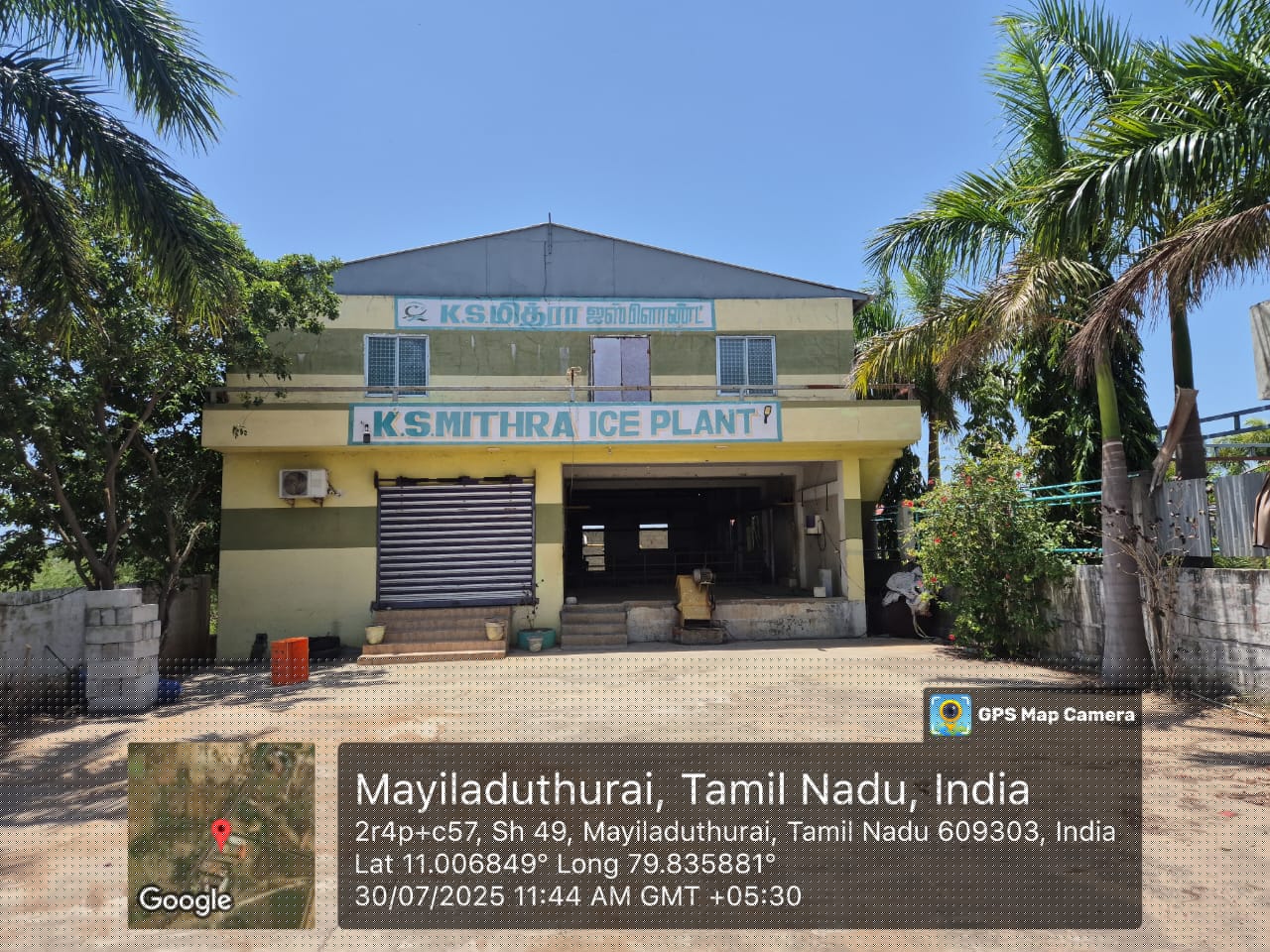 Industrial Plot with Factory Building for Sale in Porayar