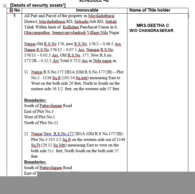 Individual House for Sale in Sirkali