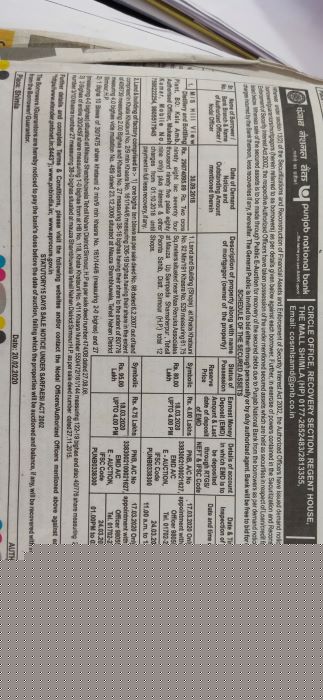 Punjab National Bank Auctions for Industrial property in Sirmour, Himachal Pradesh