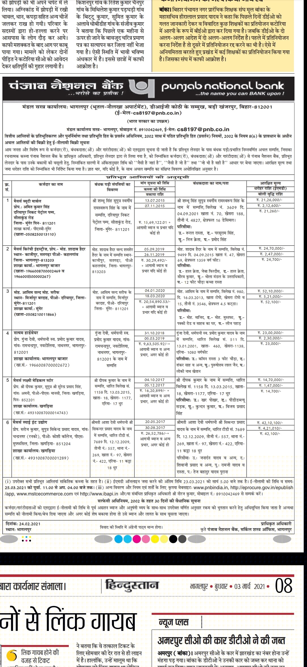 Punjab National Bank Auctions for Residential property in Khagaria, Bihar