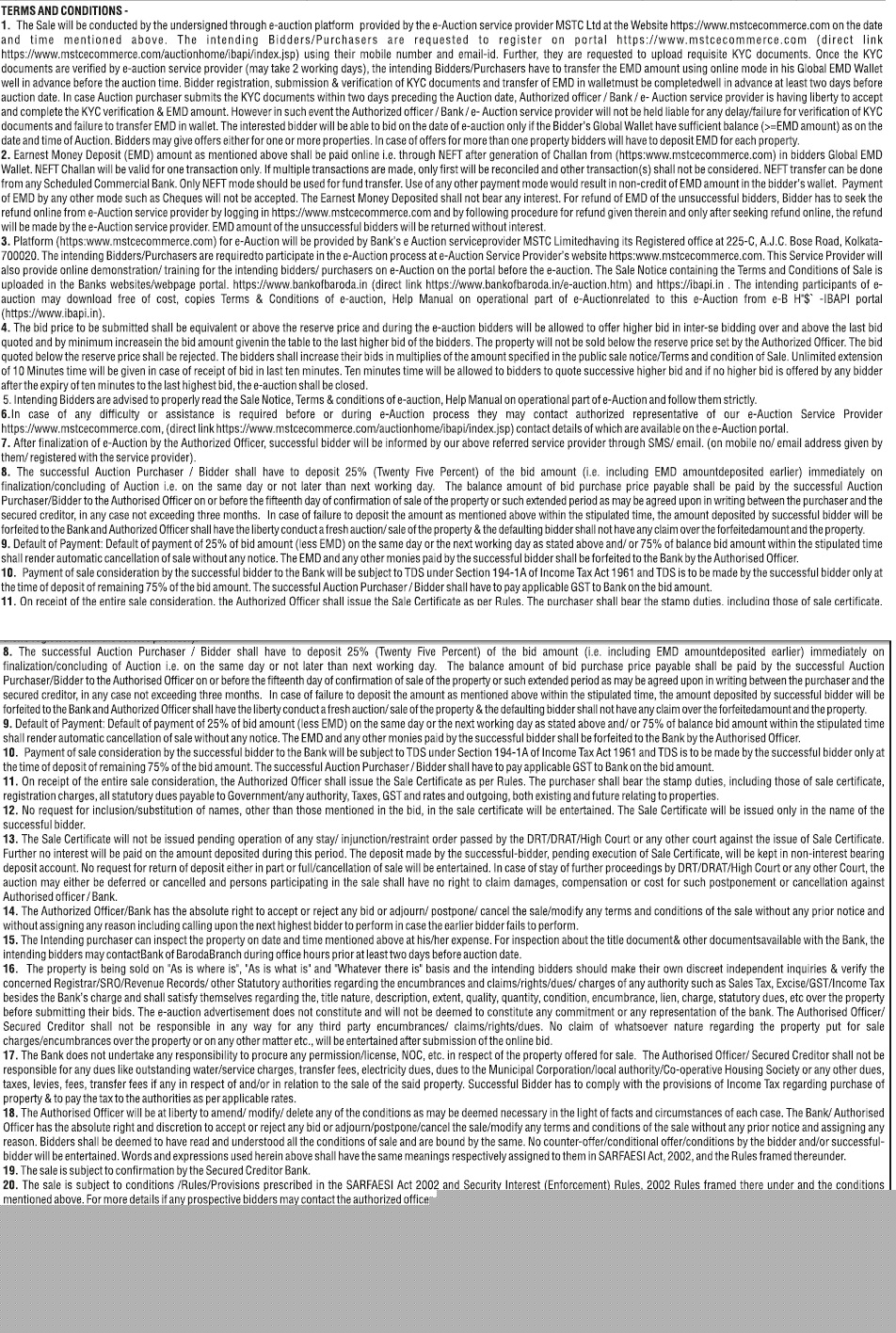 Bank of Baroda Auctions for Residential property in Raisen, Madhya Pradesh