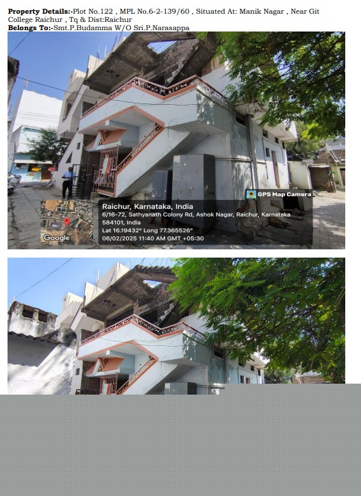 Individual House for Sale in MANIK NAGAR, RAICHUR, Raichur