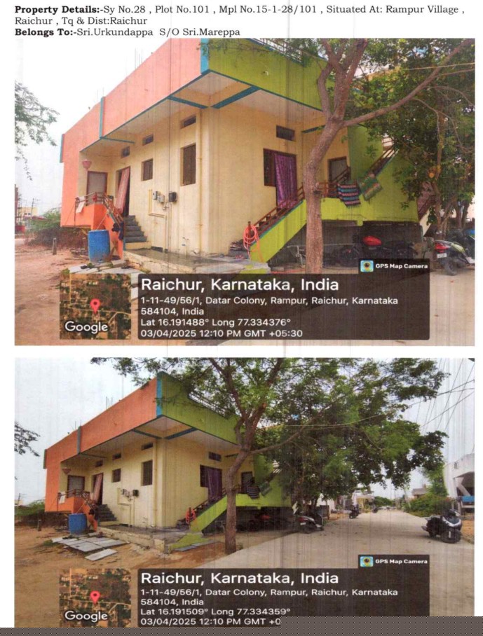 Individual House for Sale in Datar Colony Rampur Raichur, Raichur