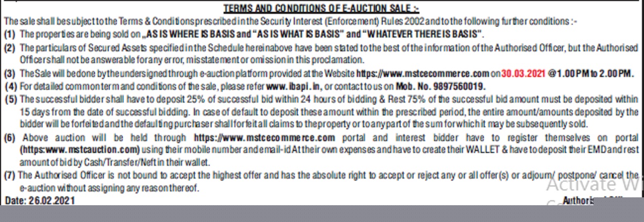 Punjab National Bank Auctions for Residential property in Sehore, Madhya Pradesh