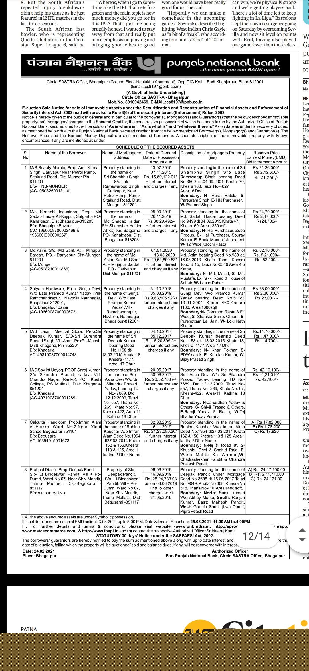Punjab National Bank Auctions for Residential property in Bhagalpur, Bihar