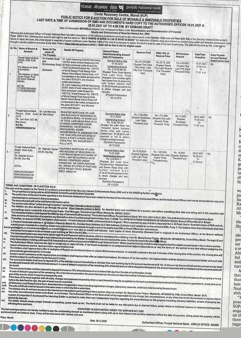 Punjab National Bank Auctions for Commercial property in Kullu, Himachal Pradesh image 2 of 2 in MANALI, Kullu | Punjab National Bank auction property