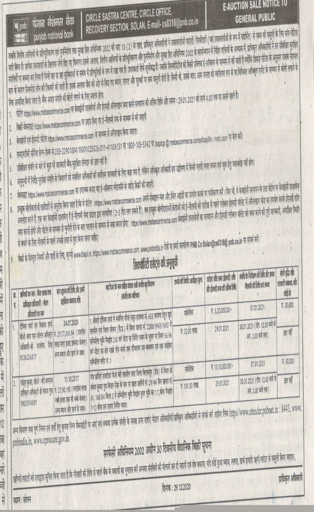 Punjab National Bank Auctions for Residential property in Bilaspur, Chhattisgarh