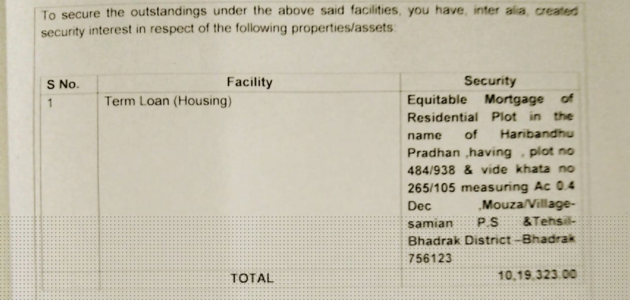 Punjab National Bank Auctions for Residential property in Bhadrak, Odisha
