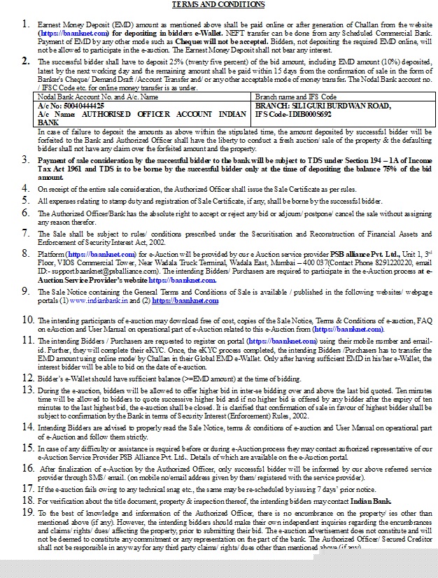 Indian Bank Auctions for Residential property in Jalpaiguri, West Bengal image 7 of 7 in Binnaguri, Jalpaiguri | Indian Bank auction property