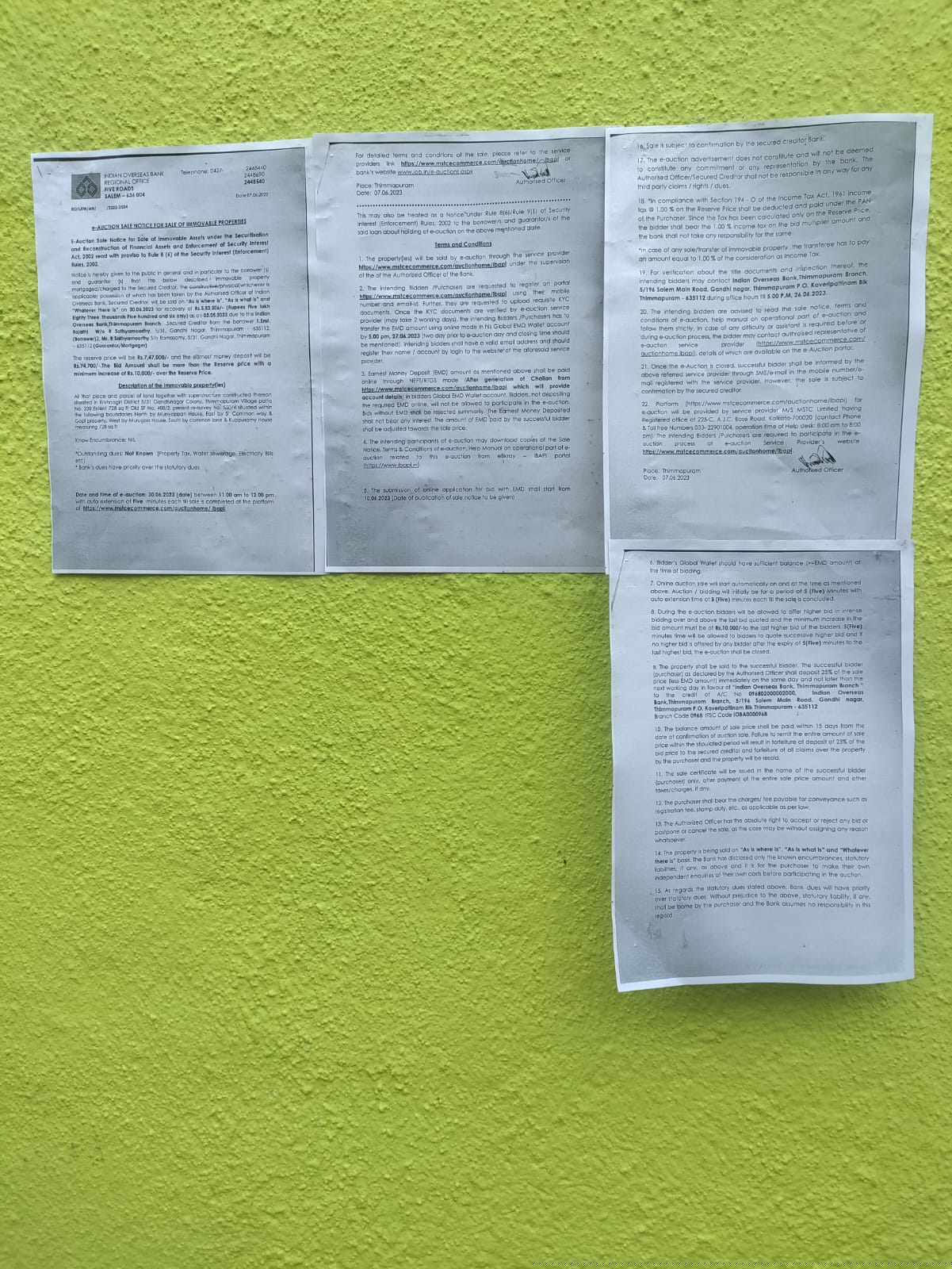 Indian Overseas Bank Auctions for Others property in Krishnagiri, Tamil Nadu image 2 of 2 in Kaveripattinam, Krishnagiri | Indian Overseas Bank auction property