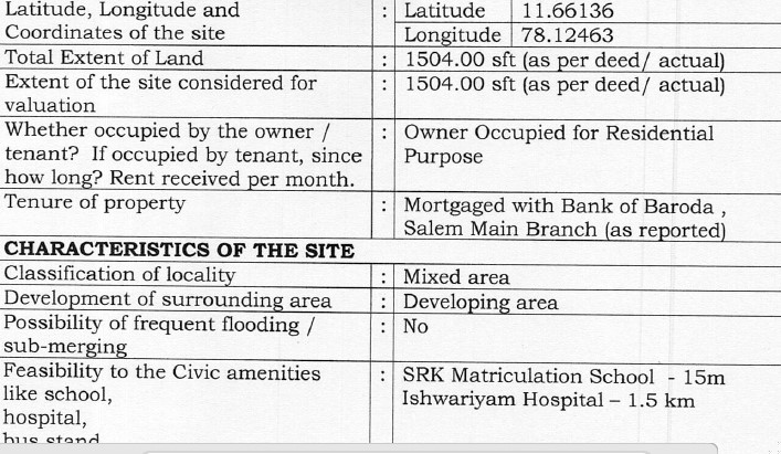 Bank of Baroda Auctions for Residential property in Salem, Tamil Nadu image 5 of 5 in Salem, Salem | Bank of Baroda auction property
