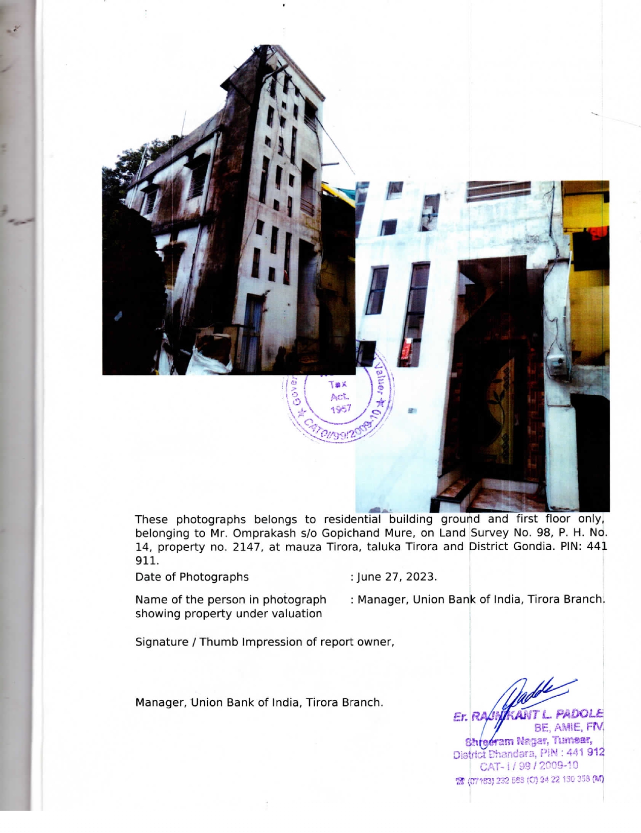 Union Bank of India Auctions for Residential property in Gondia, Maharashtra