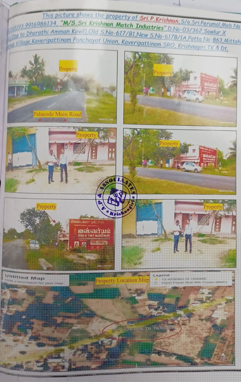 Indian Overseas Bank Auctions for Commercial property in Krishnagiri, Tamil Nadu