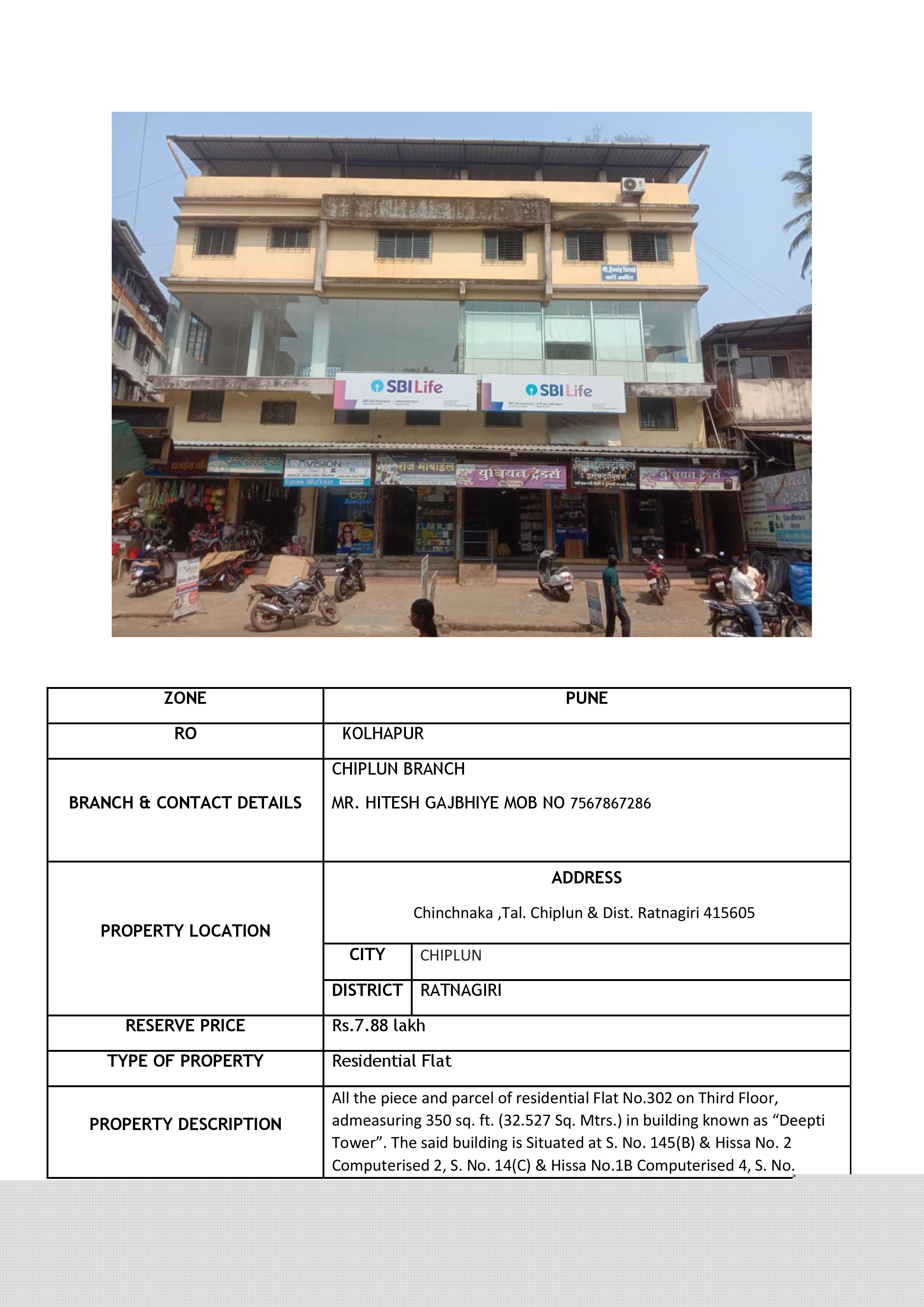 Union Bank of India Auctions for Residential property in Ratnagiri, Maharashtra