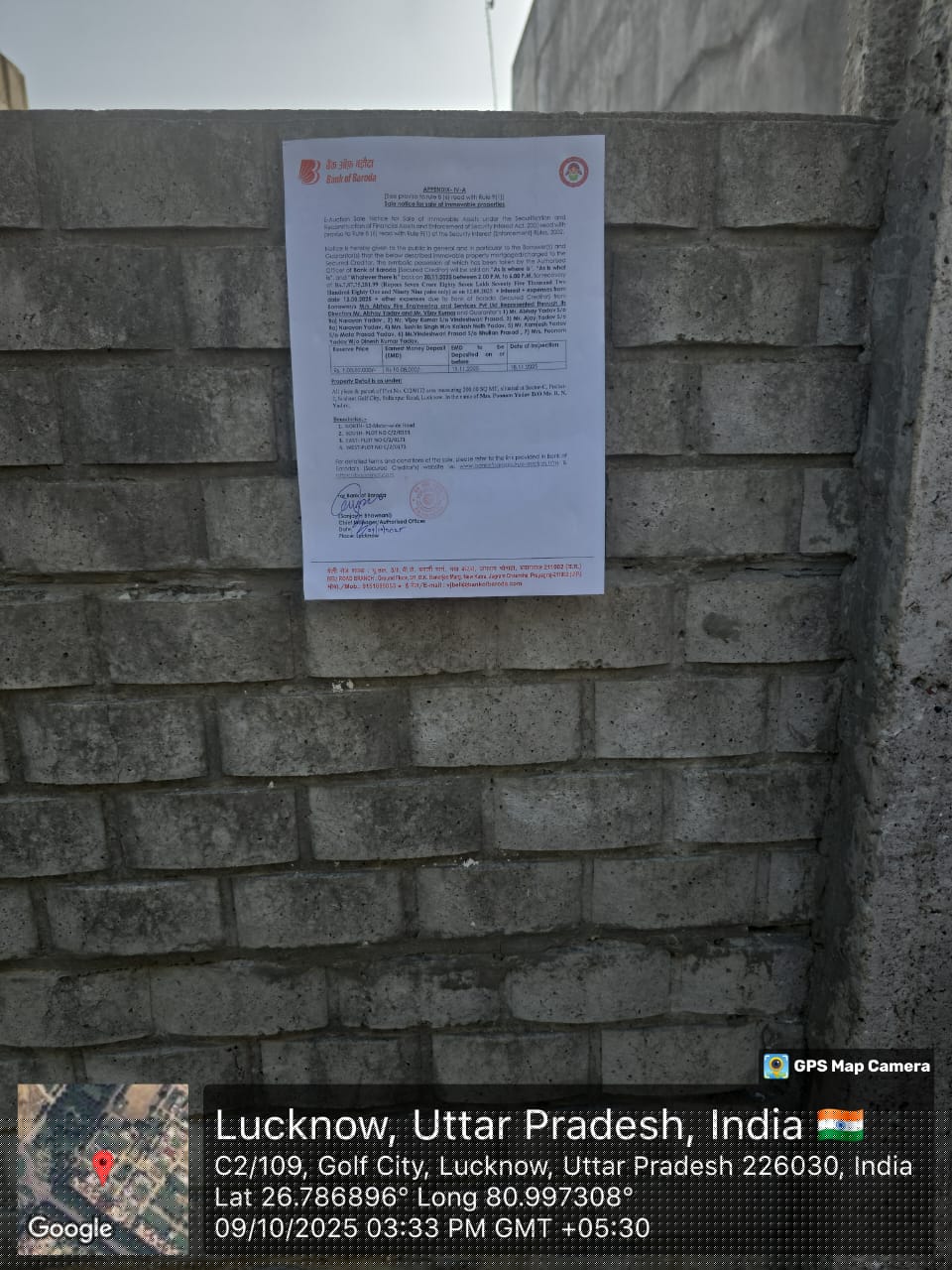 Bank of Baroda Auctions for Residential property in Lucknow, Uttar Pradesh image 4 of 4 in Lucknow, Lucknow | Bank of Baroda auction property