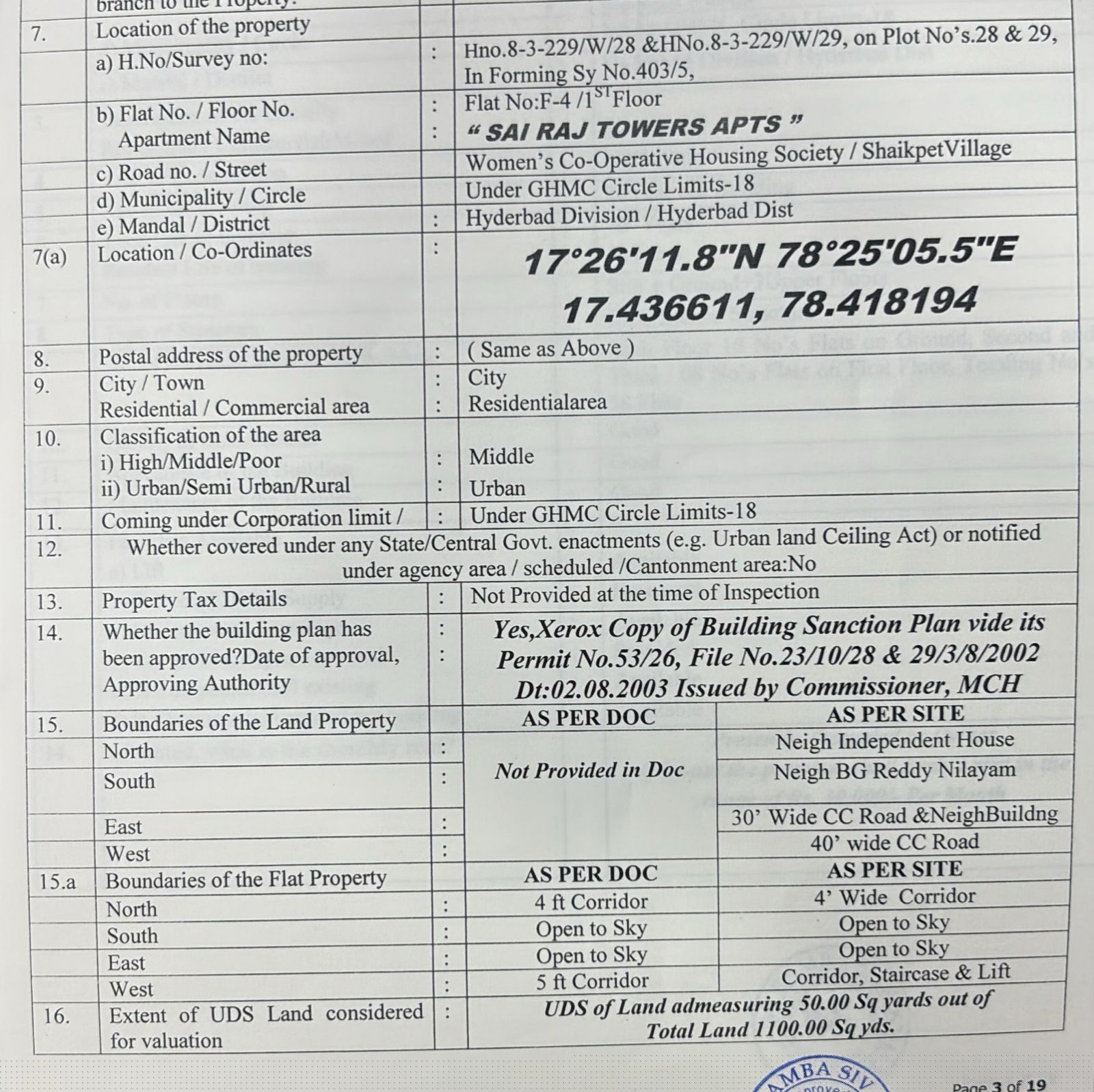 UCO Bank Auctions for Residential property in Hyderabad, Telangana image 3 of 4 in Hyderabad, Hyderabad | UCO Bank auction property