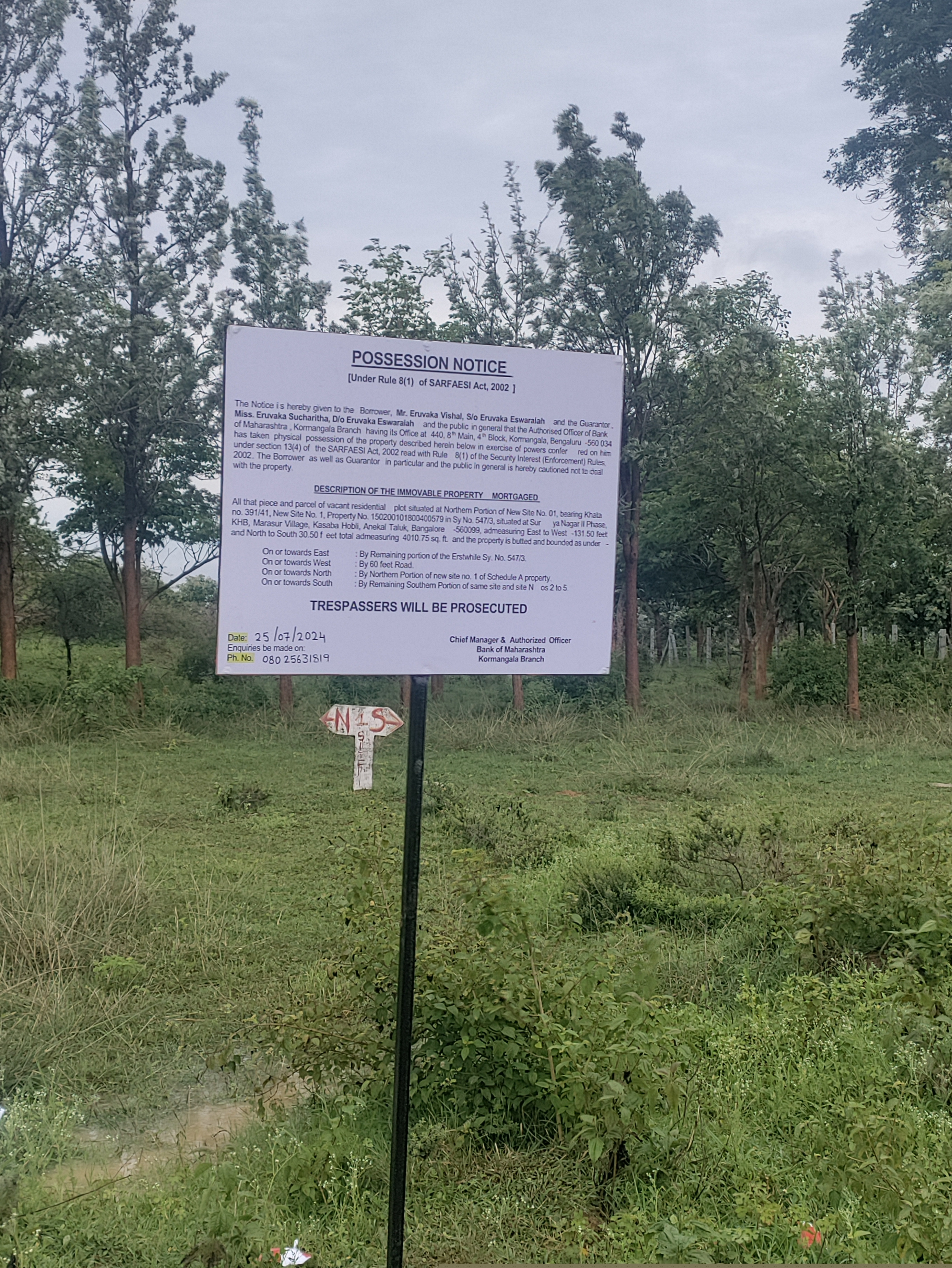 Bank of Maharashtra Auctions for Residential property in Bengaluru, Karnataka image 2 of 3 in Bengaluru, Bengaluru | Bank of Maharashtra auction property