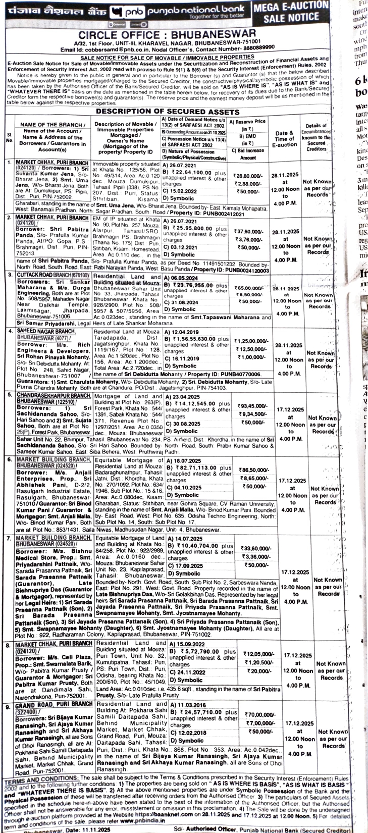 Punjab National Bank Auctions for Residential property in Jagatsinghpur, Odisha image 2 of 3 in Jagatsinghpur, Jagatsinghpur | Punjab National Bank auction property