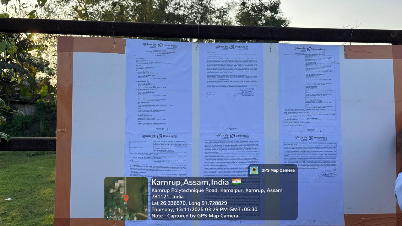 Union Bank of India Auctions for Residential property in Kamrup, Assam image 2 of 2 in Agdala, Baihata Charali, Kamrup | Union Bank of India auction property