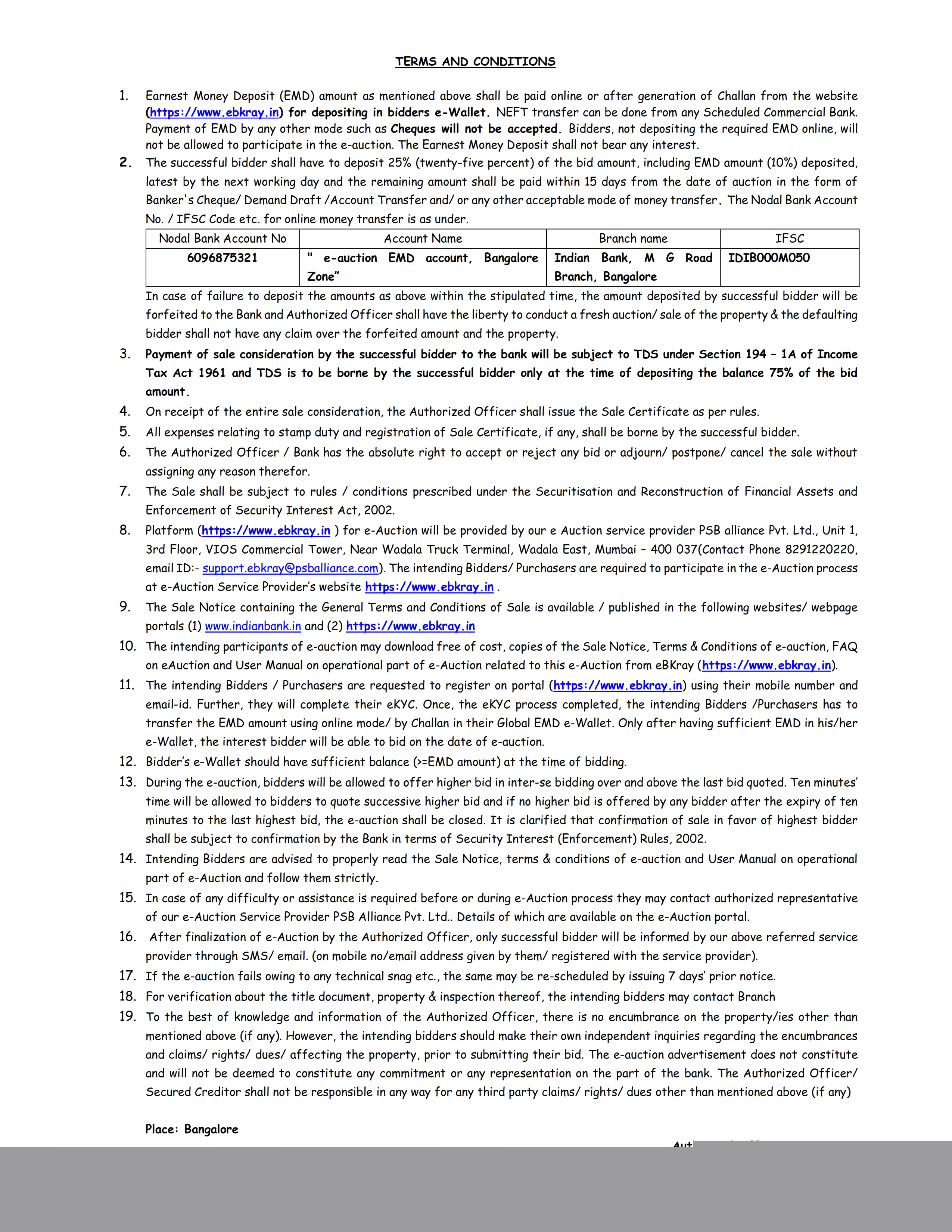 Indian Bank Auctions for Residential property in Bengaluru, Karnataka image 4 of 4 in Bengaluru, Bengaluru | Indian Bank auction property