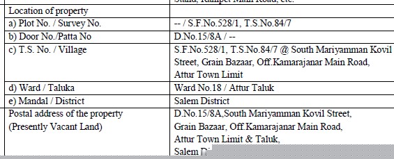 Bank of Baroda Auctions for Residential property in Salem, Tamil Nadu image 2 of 3 in Attur, Salem | Bank of Baroda auction property