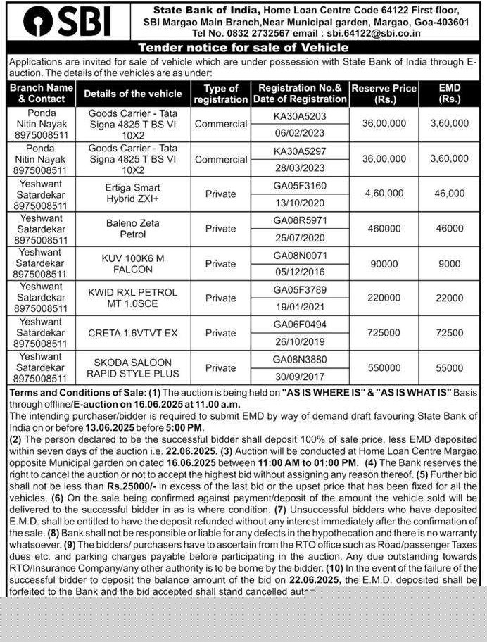 State Bank of India Auctions for Residential property in Goa, Goa image 2 of 2 in Usgao, Goa | State Bank of India auction property