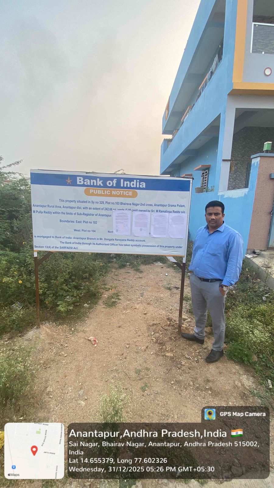 Bank of India Auctions for Residential property in Hapur, Uttar Pradesh image 2 of 2 in Ananthapuramu, Hapur | Bank of India auction property