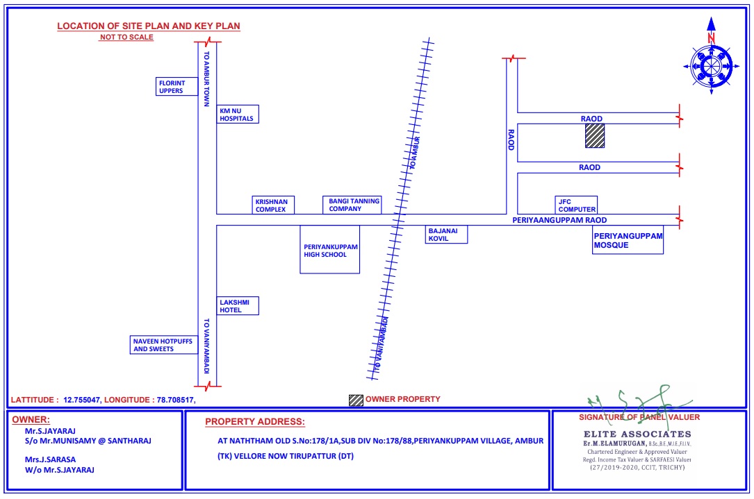 Canara Bank Auctions for Residential property in Tirupathur, Tamil Nadu image 4 of 4 in Ambur, Tirupathur | Canara Bank auction property