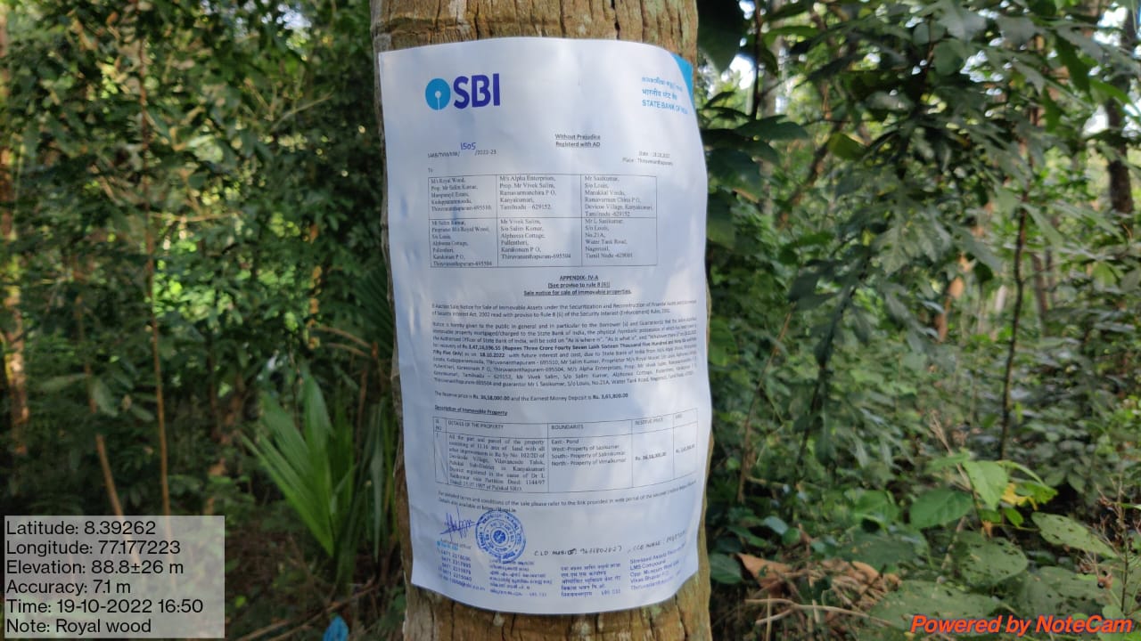 State Bank of India Auctions for Residential property in Kanyakumari, Tamil Nadu image 2 of 2 in Edaikodu, Kanyakumari | State Bank of India auction property