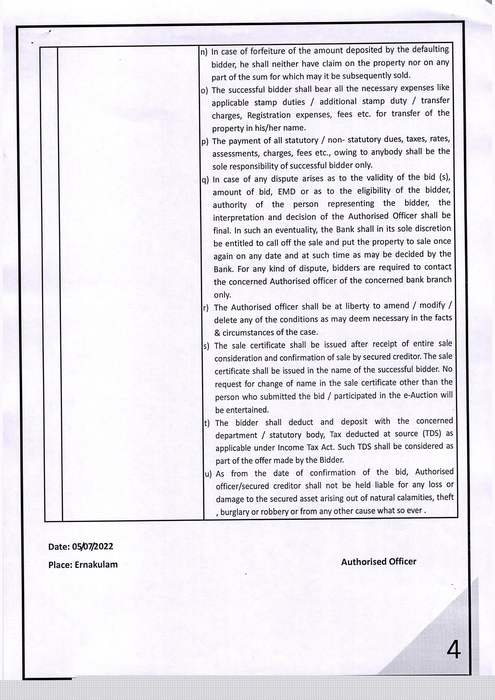 State Bank of India Auctions for Residential property in Kottayam, Kerala image 5 of 5 in Aimanam, Kottayam | State Bank of India auction property