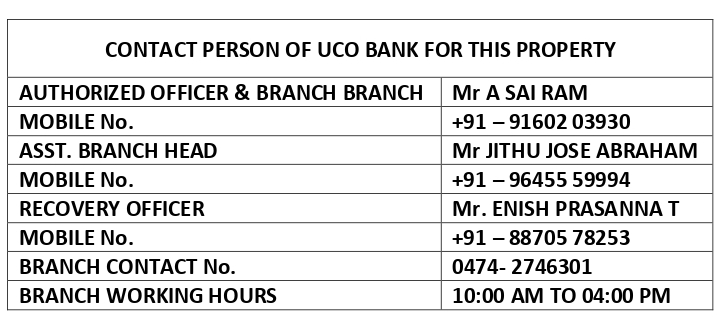 UCO Bank Auctions for Residential property in Kollam, Kerala image 4 of 4 in Kollam, Kollam | UCO Bank auction property