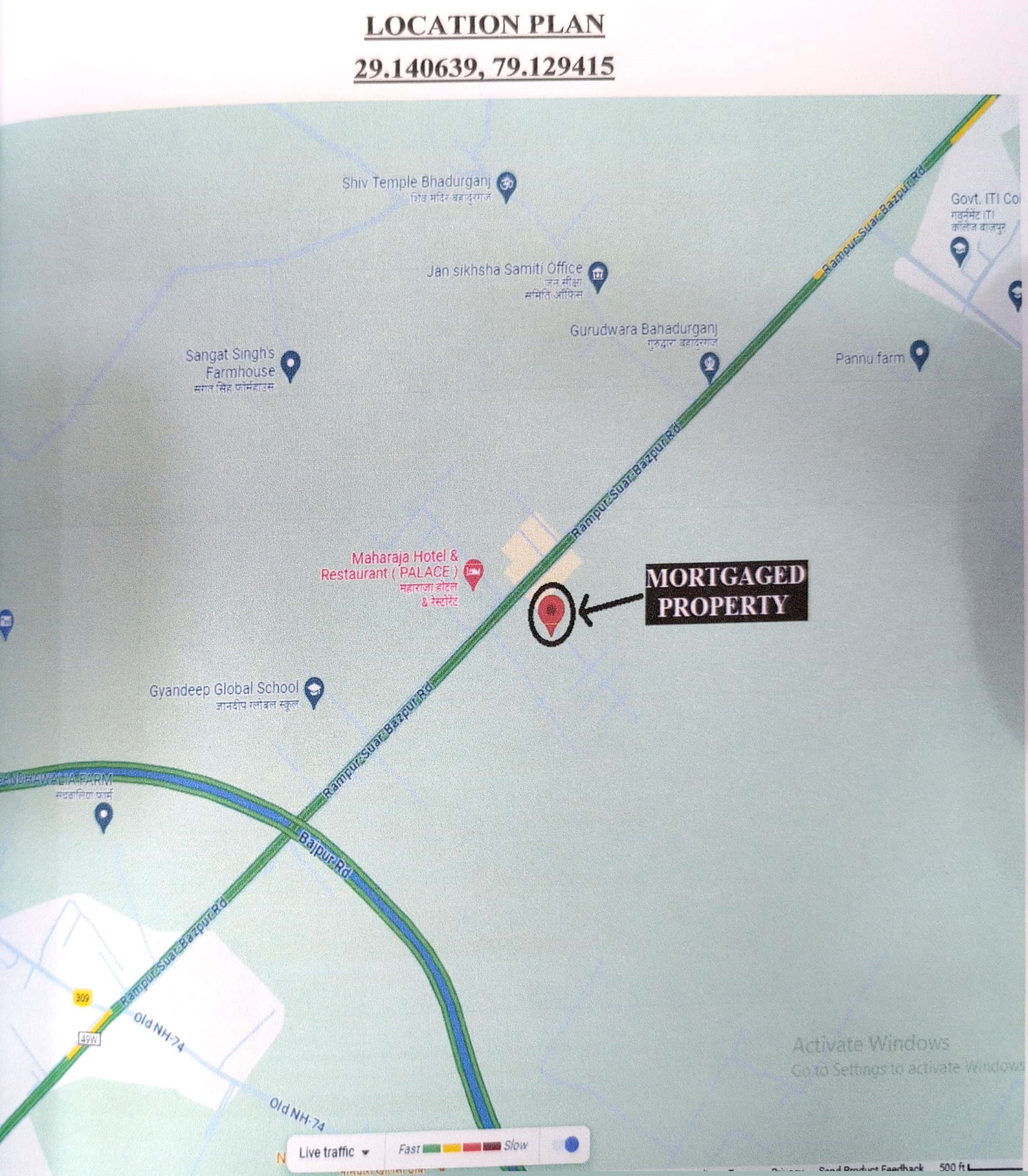 Punjab National Bank Auctions for Residential property in Udham Singh Nagar, Uttarakhand image 3 of 3 in Bazpur, Udham Singh Nagar | Punjab National Bank auction property