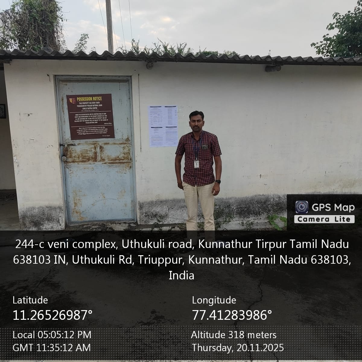 Punjab National Bank Auctions for Commercial property in Tiruppur, Tamil Nadu image 20 of 20 in Kunnathur, Tiruppur | Punjab National Bank auction property