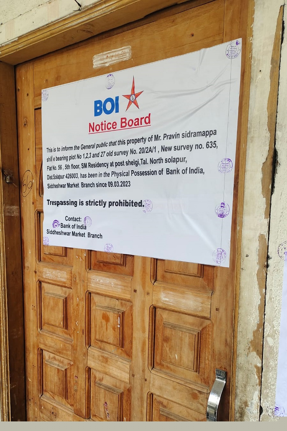 Bank of India Auctions for Residential property in Solapur, Maharashtra image 4 of 5 in Kumbhari, Solapur | Bank of India auction property