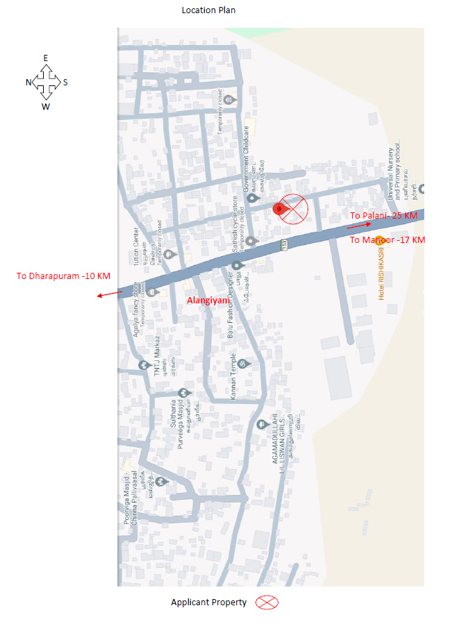 Indian Overseas Bank Auctions for Residential property in Tiruppur, Tamil Nadu image 2 of 4 in Chinnakkampalayam, Tiruppur | Indian Overseas Bank auction property