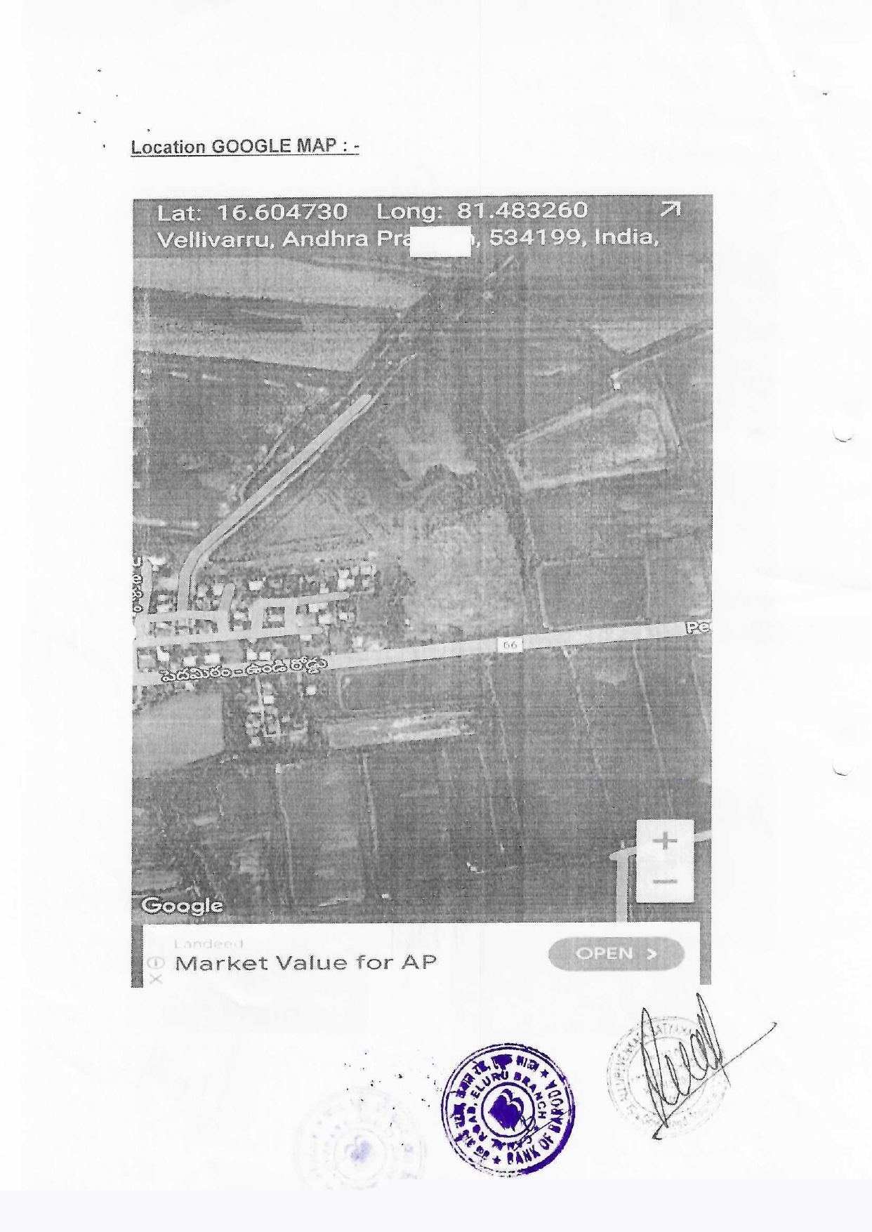 Bank of Baroda Auctions for Residential property in West Godavari, Andhra Pradesh image 2 of 2 in Bhimavaram, West Godavari | Bank of Baroda auction property