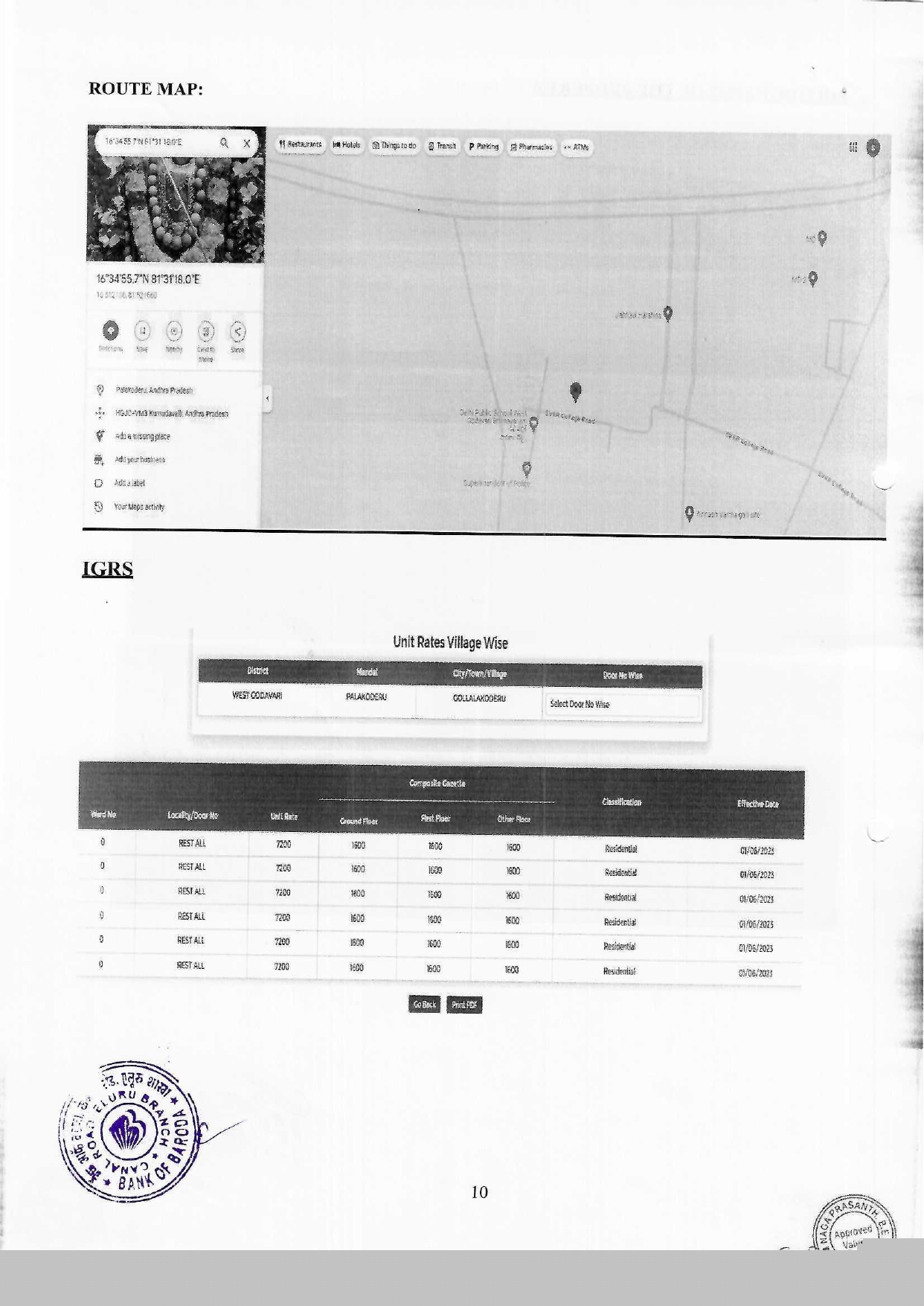 Bank of Baroda Auctions for Residential property in West Godavari, Andhra Pradesh image 2 of 3 in Bhimavaram, West Godavari | Bank of Baroda auction property
