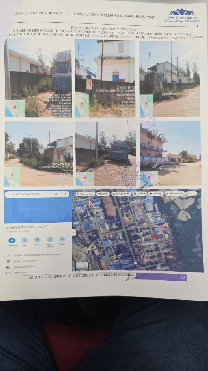 Bank of Baroda Auctions for Residential property in Kangra, Himachal Pradesh image 2 of 2 in Sansarpur Terrace Growth Centre Industrial Area, Kangra | Bank of Baroda auction property