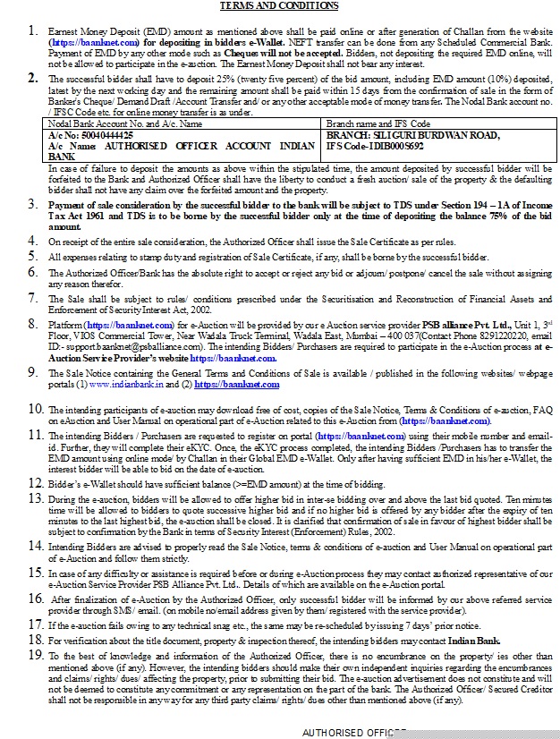 Indian Bank Auctions for Residential property in Malda, West Bengal image 10 of 10 in Malda, Malda | Indian Bank auction property